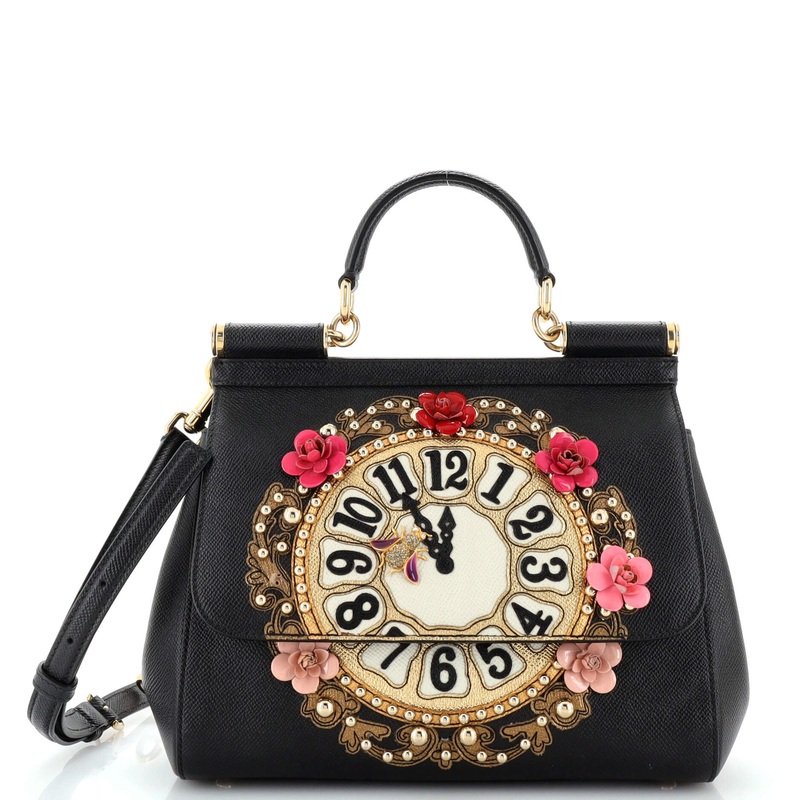 Miss Sicily Bag Embellished Printed Leather Medium S744816895169