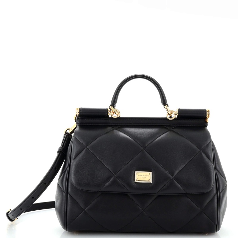 Miss Sicily Bag Quilted Leather Medium S744816880559