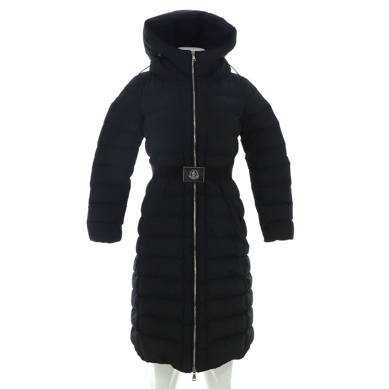 Women’s Hooded Zip Puffer Coat Quilted Nylon with Down S744816880354