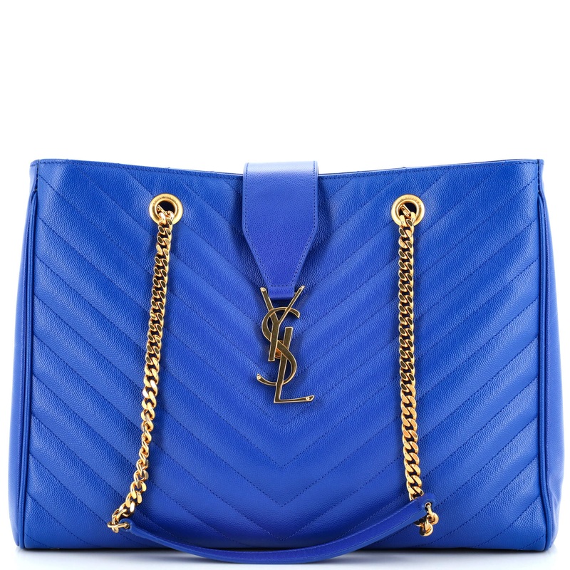 Classic Monogram Shopper Matelasse Chevron Leather Large S744816868699