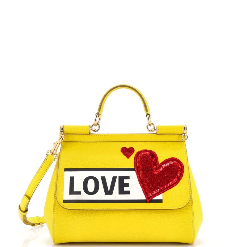 Miss Sicily Bag Crystal Embellished Printed Leather Small S744816872994
