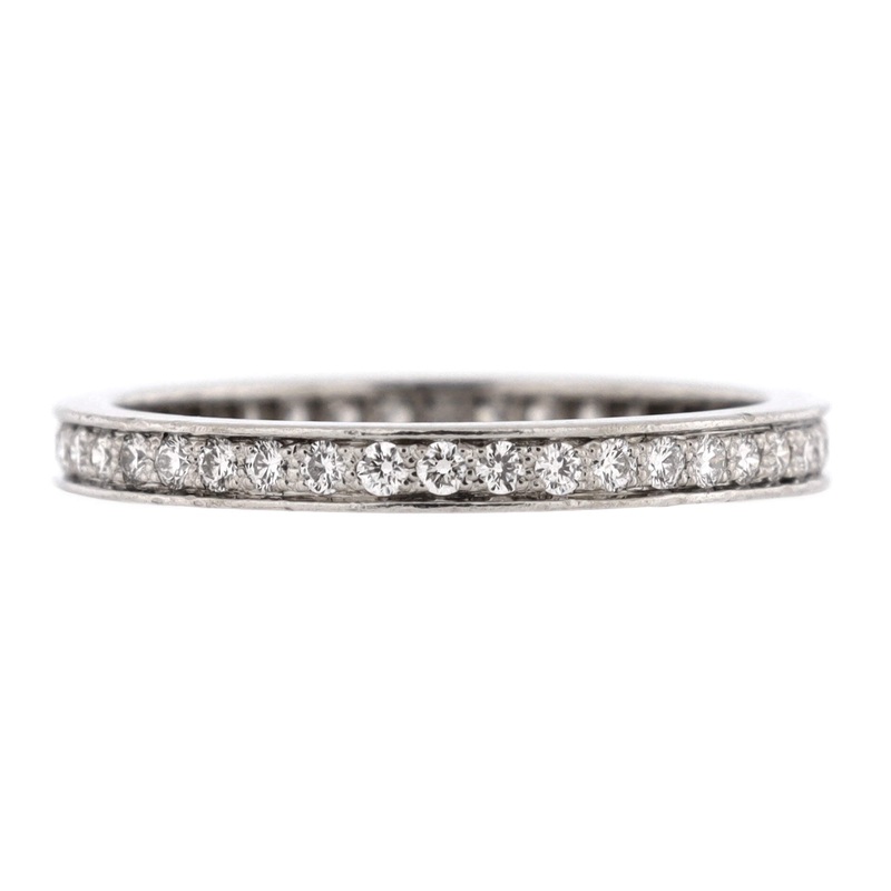 Romance Wedding Band Ring Platinum and Diamonds 2.1mm S744816875820