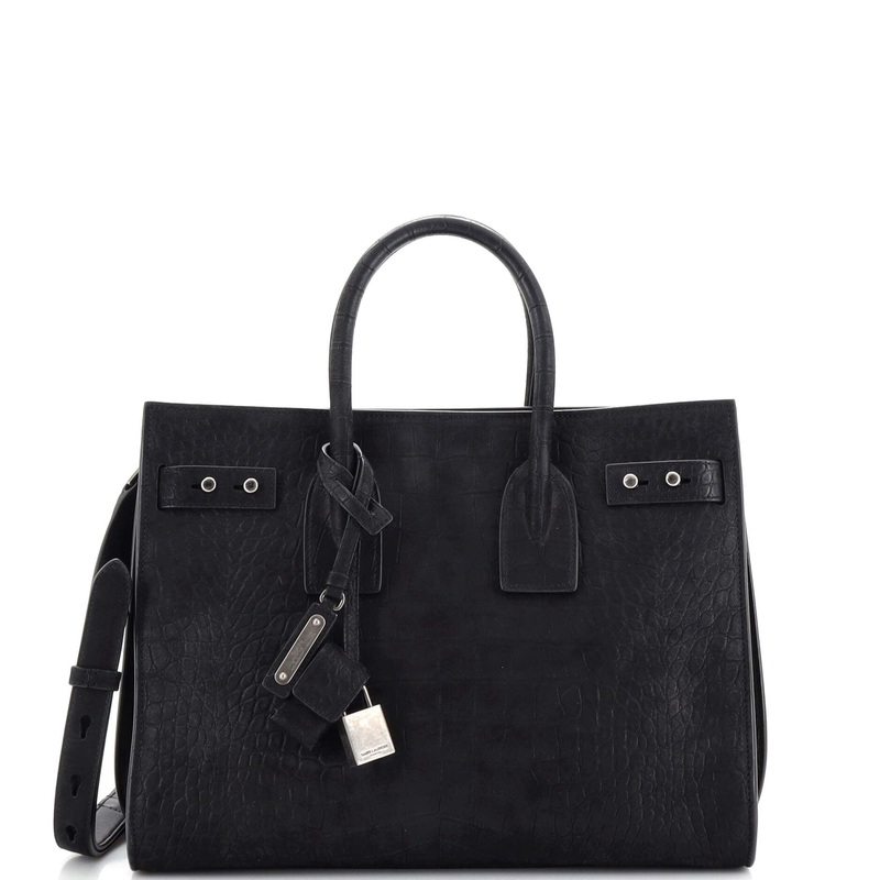 Sac de Jour Souple Bag Crocodile Embossed Leather Small S744816872002