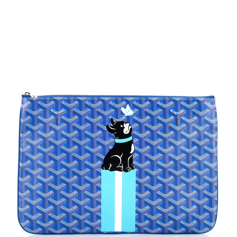 Senat Zip Pouch Printed Coated Canvas MM S744816872572