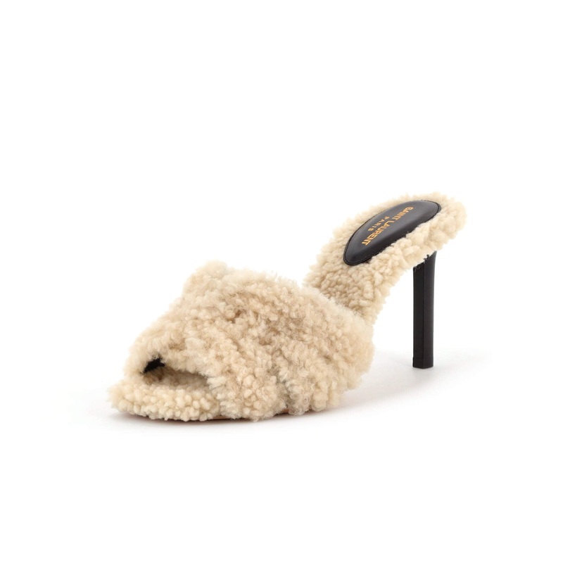 Women’s Tribute Slide Heeled Sandals Shearling S744816866862