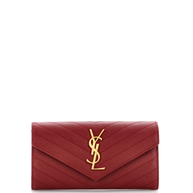 Classic Monogram Flap Wallet Matelasse Chevron Leather Large S744816855891