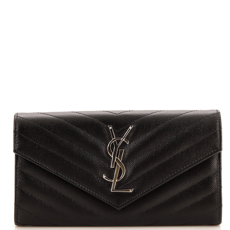 Classic Monogram Flap Wallet Matelasse Chevron Leather Large S744816852121