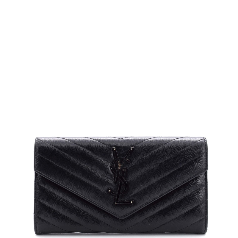 Classic Monogram Flap Wallet Matelasse Chevron Leather Large S744816841600
