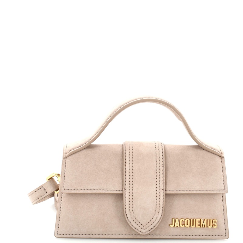 Le Bambino Top Handle Flap Bag Suede S744816836971