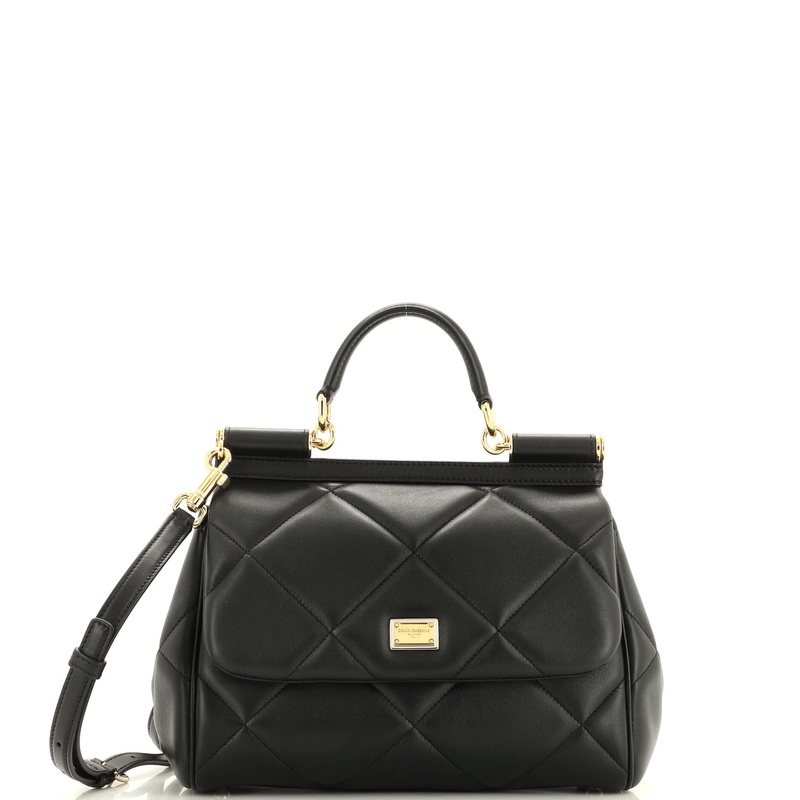 Miss Sicily Bag Quilted Leather Medium S744816838596