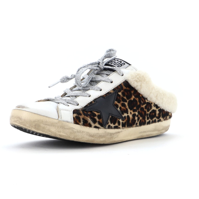 Women’s Superstar Sabot Sneakers Mixed Materials with Shearling