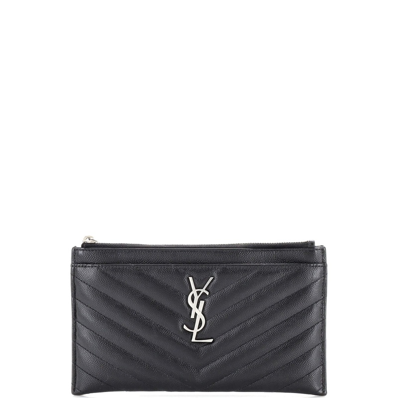 Classic Monogram Double Zip Wallet Matelasse Chevron Leather S744816833260