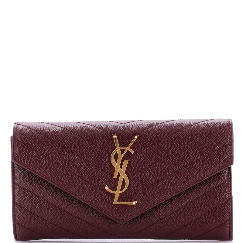 Classic Monogram Flap Wallet Matelasse Chevron Leather Large S744816835923