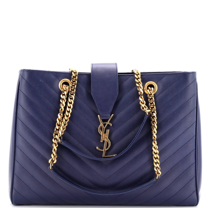 Classic Monogram Shopper Matelasse Chevron Leather Large S744816770002