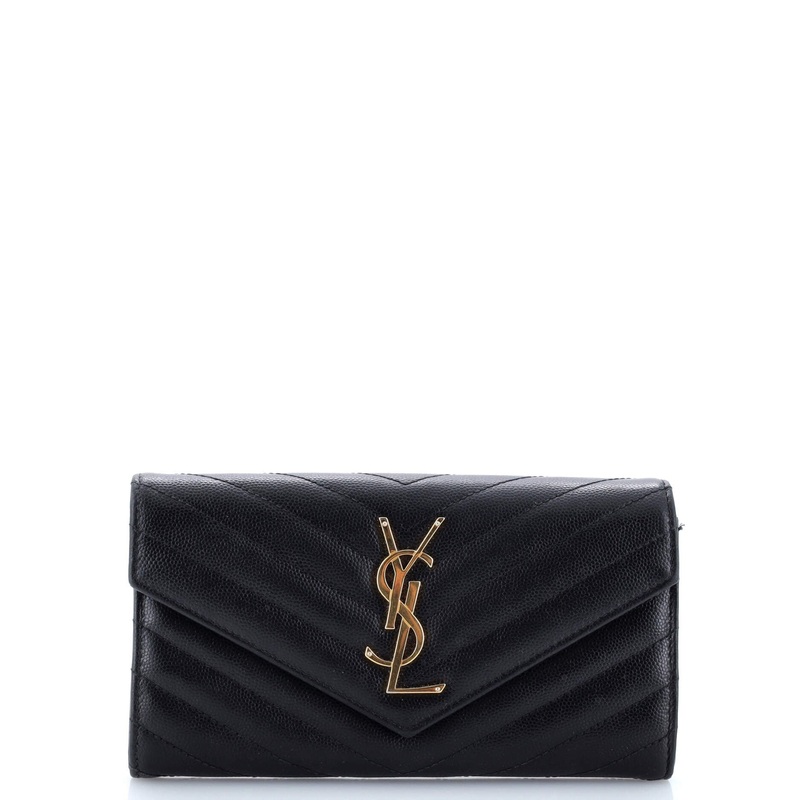 Classic Monogram Flap Wallet Matelasse Chevron Leather Large S744816756231