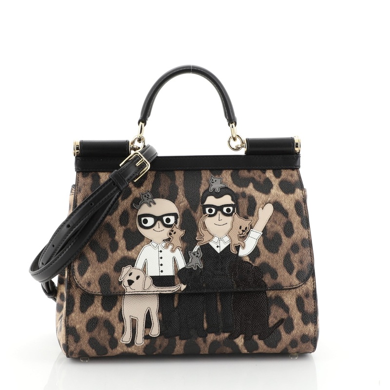 Miss Sicily Bag Printed Leather Medium S744816749665