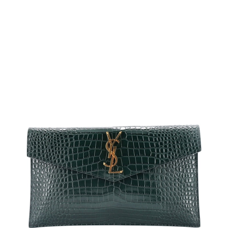 Uptown Pouch Crocodile Embossed Leather S744816753094