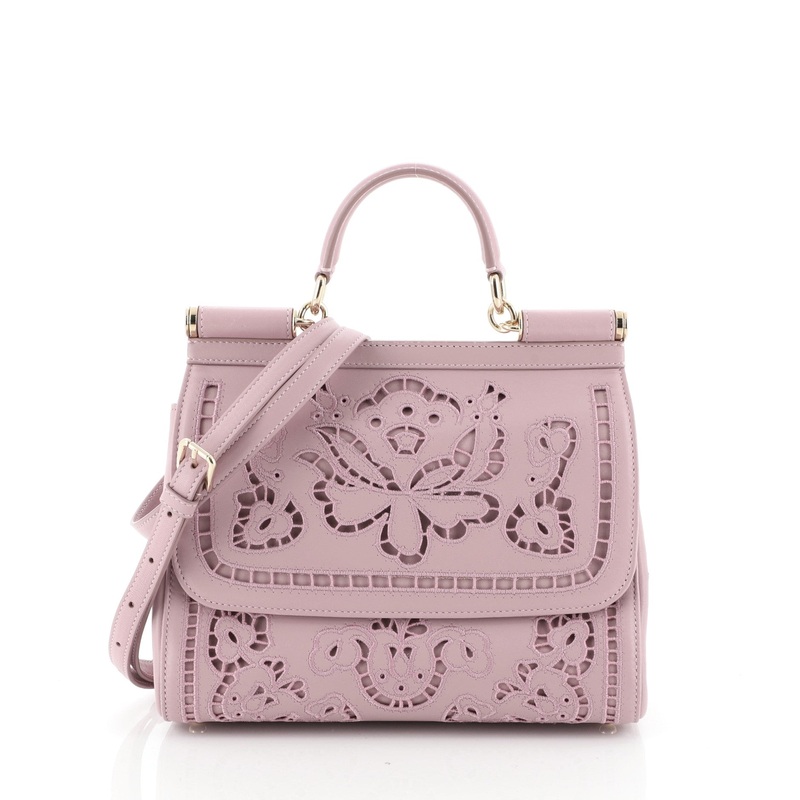 Miss Sicily Bag Laser Cut Leather Medium S744816743030