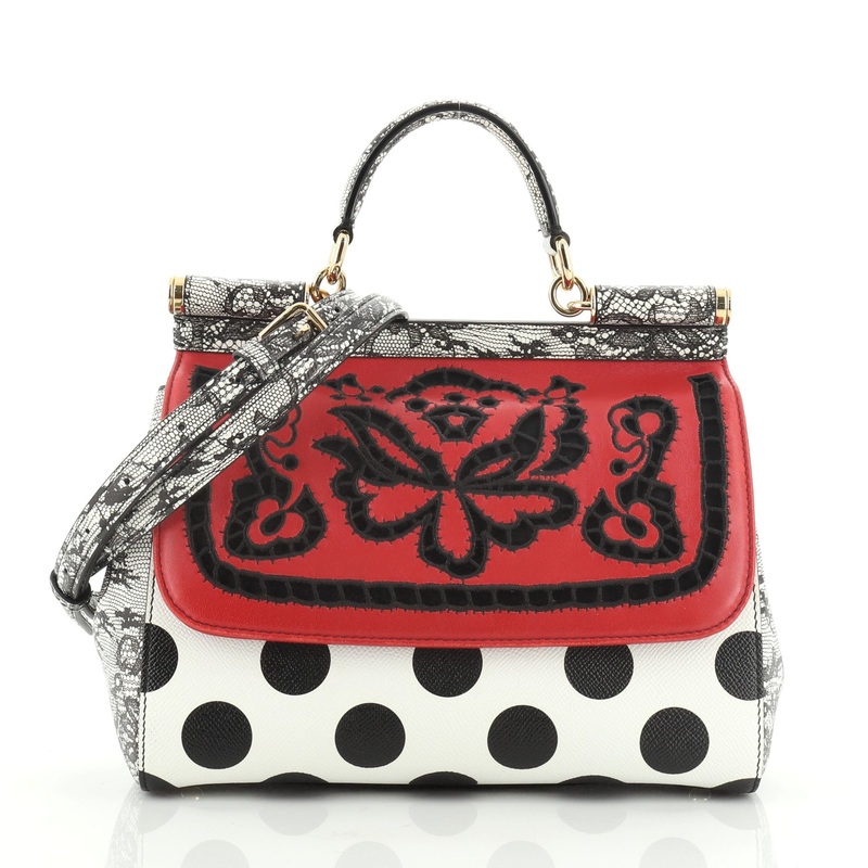 Miss Sicily Bag Printed Leather Medium S744816748265