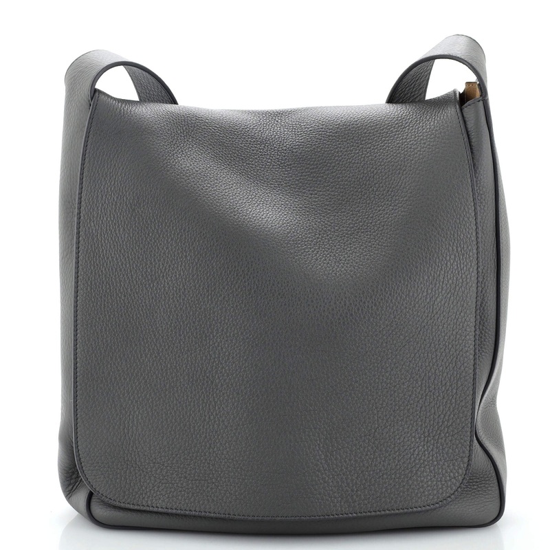 Avery Flap Messenger Bag Leather