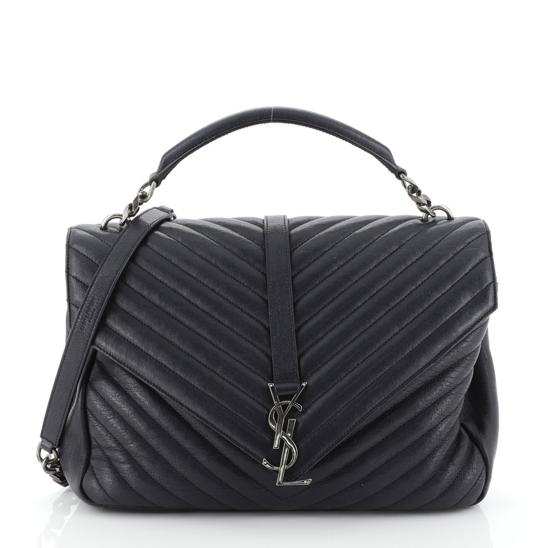 Classic Monogram College Bag Matelasse Chevron Leather Large S744816737376