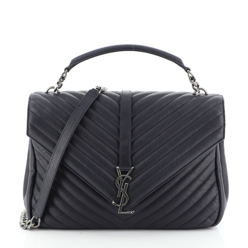Classic Monogram College Bag Matelasse Chevron Leather Large S744816738189