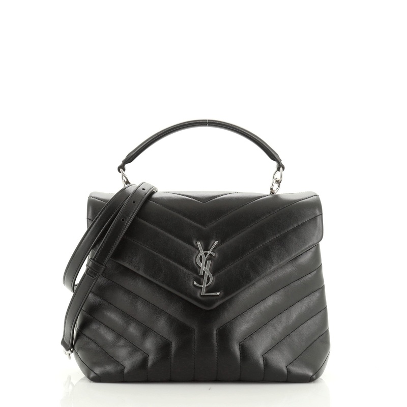 LouLou Top Handle Bag Matelasse Chevron Leather Medium S744816737579