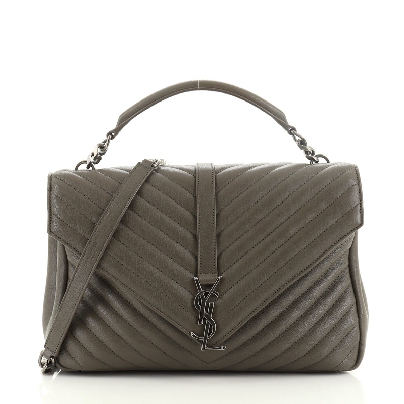 Classic Monogram College Bag Matelasse Chevron Leather Large S744816730471