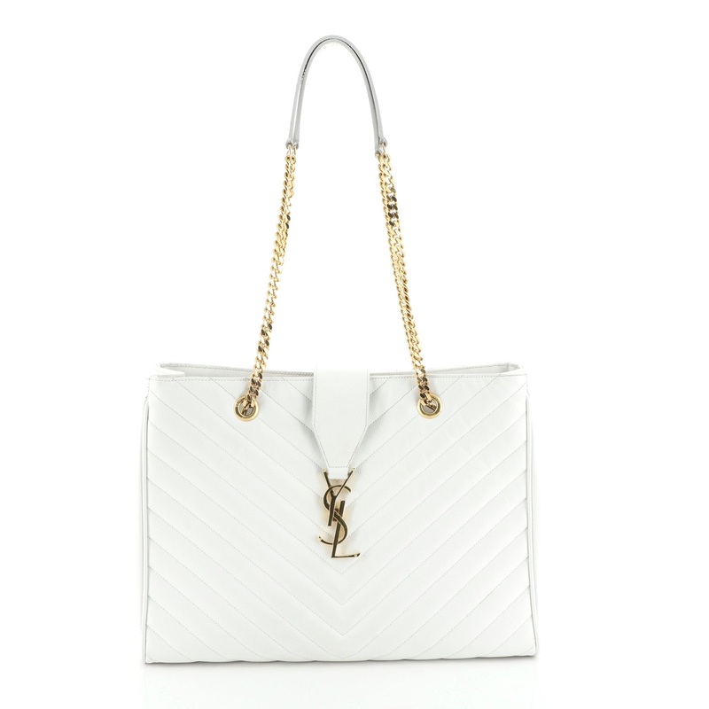 Classic Monogram Shopper Matelasse Chevron Leather Large S744816728995