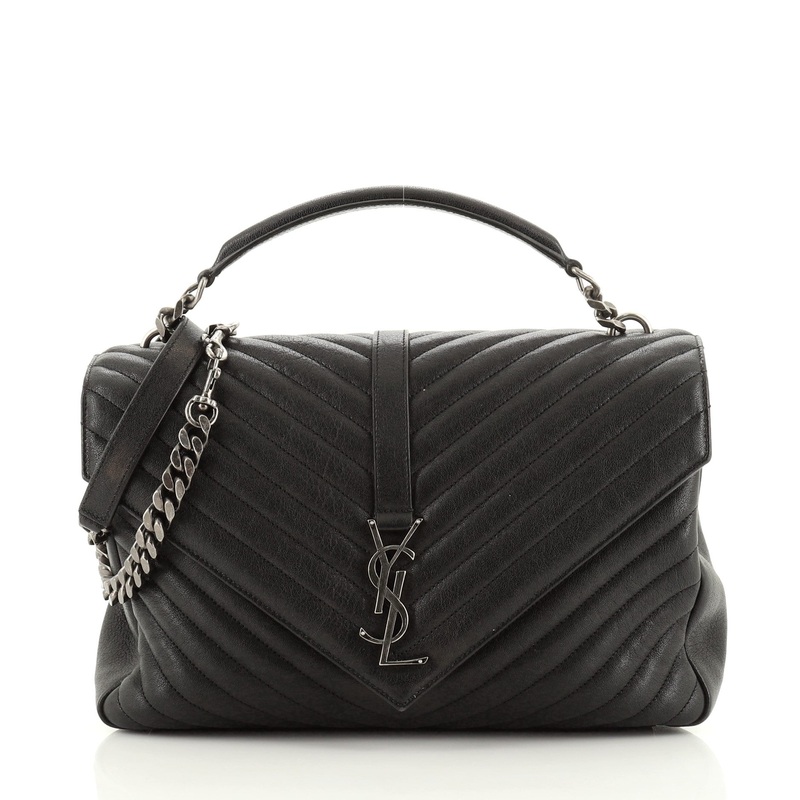 Classic Monogram College Bag Matelasse Chevron Leather Large S744816723246