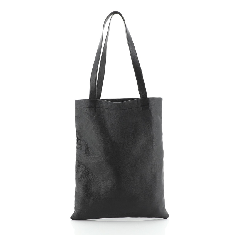 Flat Shopper Tote Leather Tall S744816721202
