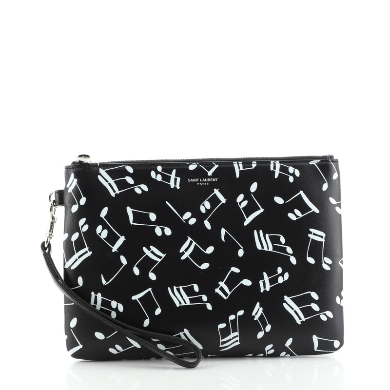 Wristlet Pouch Printed Leather Small S744816721989