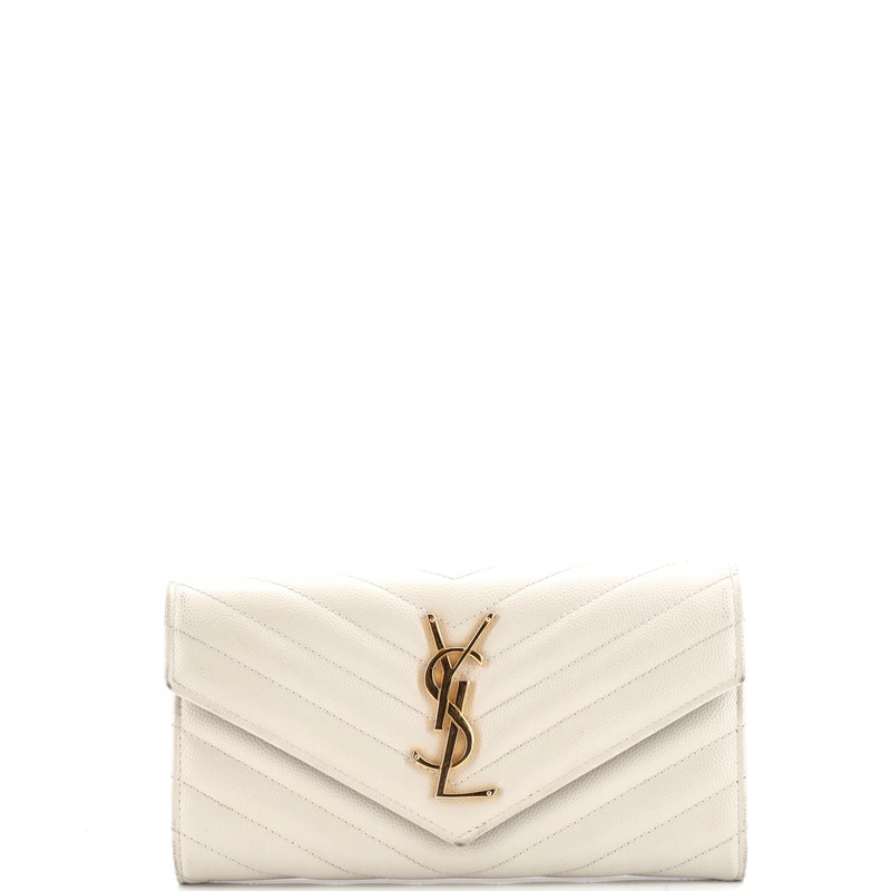 Classic Monogram Flap Wallet Matelasse Chevron Leather Large S744816714419