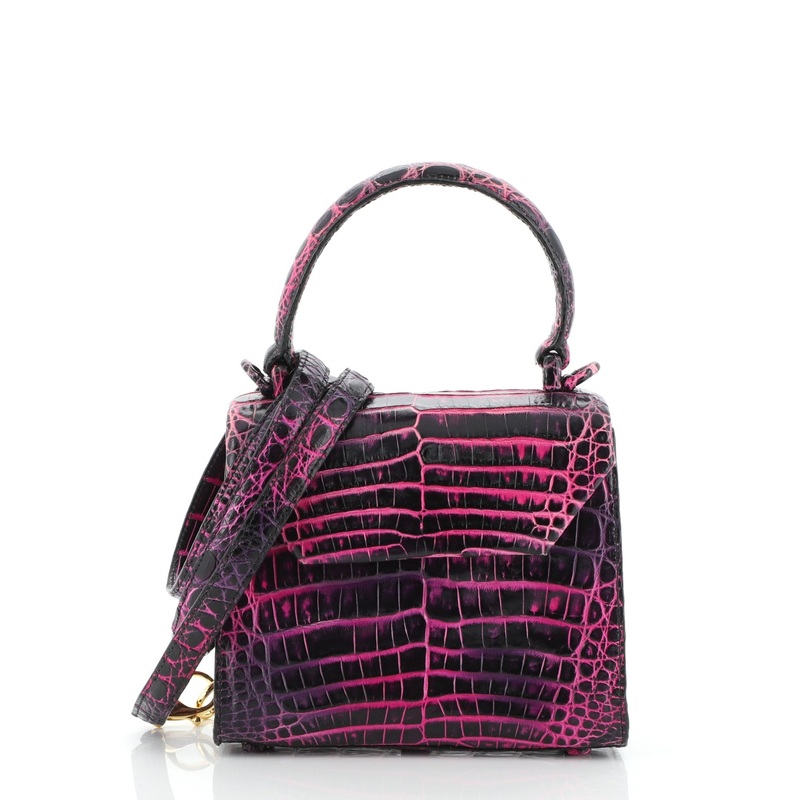 Lily Top Handle Bag Crocodile Mini