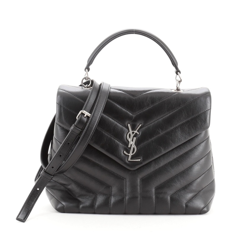 LouLou Top Handle Bag Matelasse Chevron Leather Medium S744816712291