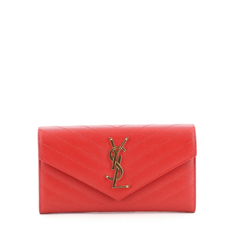 Classic Monogram Flap Wallet Matelasse Chevron Leather Large S744816703161