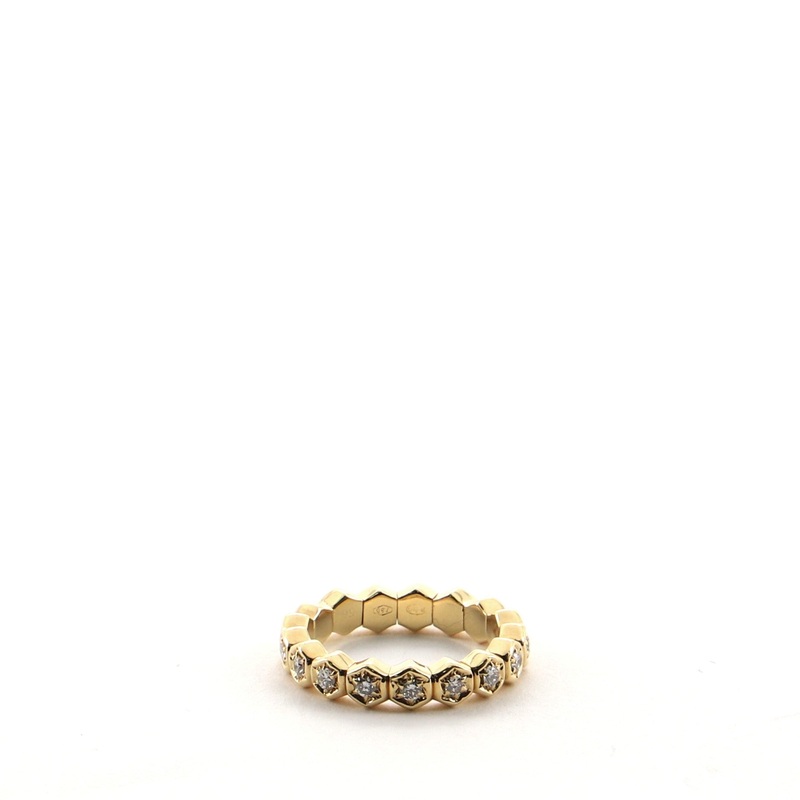 Eternity Band Ring 18K Yellow Gold and Diamonds