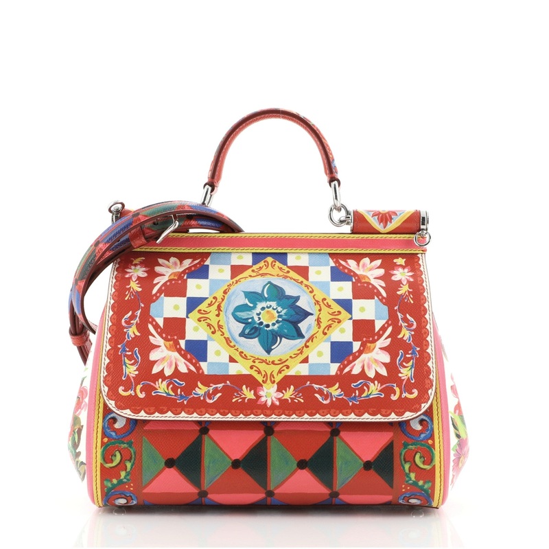 Miss Sicily Bag Printed Leather Medium S744816695151