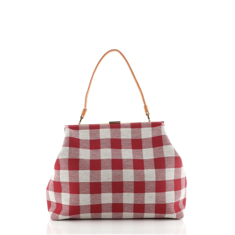 Soft Elegant Bag Gingham Canvas S744816702980