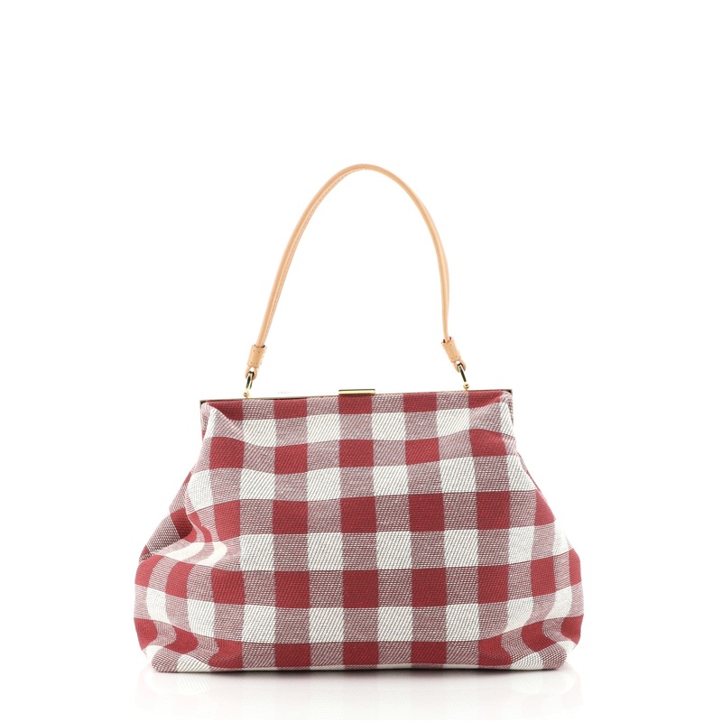 Soft Elegant Bag Gingham Canvas S744816694425