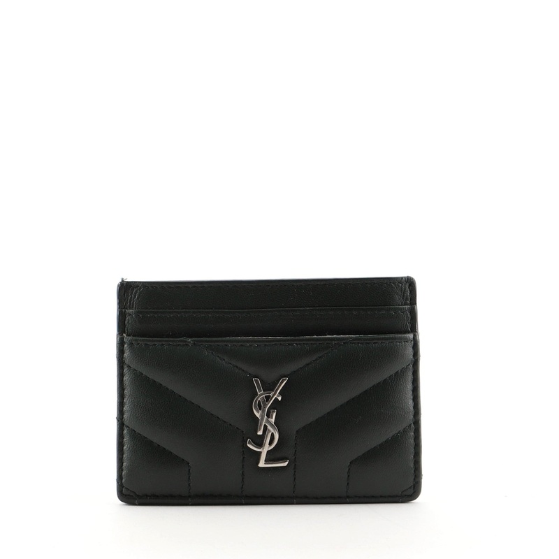 Classic Monogram Card Holder Matelasse Chevron Leather S744816683397