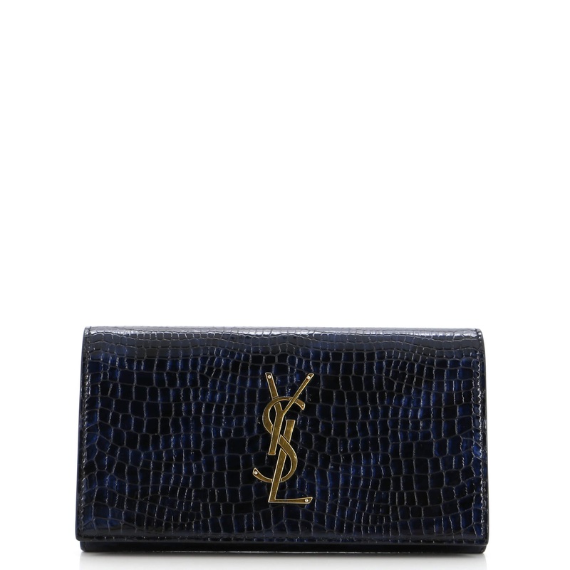 Classic Monogram Flap Wallet Crocodile Embossed Leather S744816683898