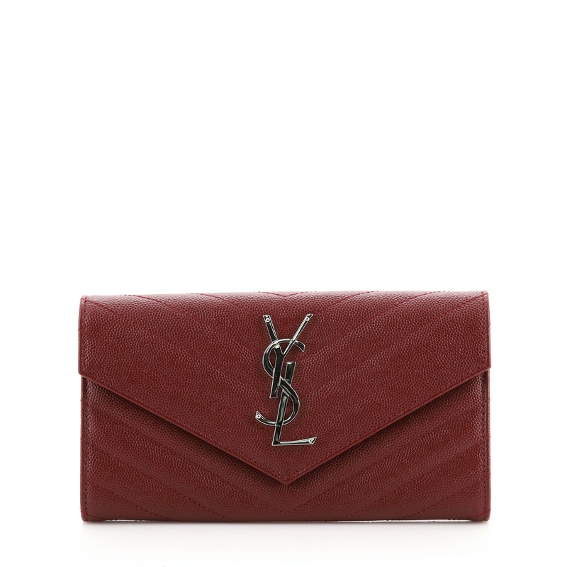 Classic Monogram Flap Wallet Matelasse Chevron Leather Large S744816682884