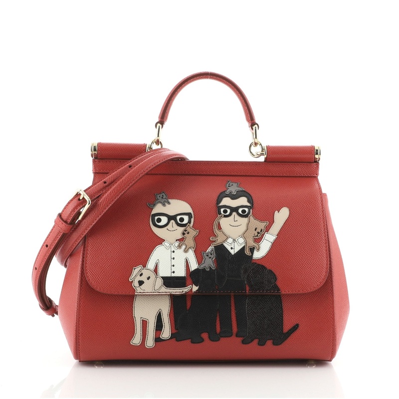 Family Miss Sicily Bag Patchwork Saffiano Leather Small S744816684961