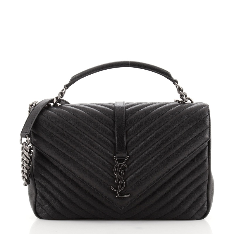 Classic Monogram College Bag Matelasse Chevron Leather Large S744816676415