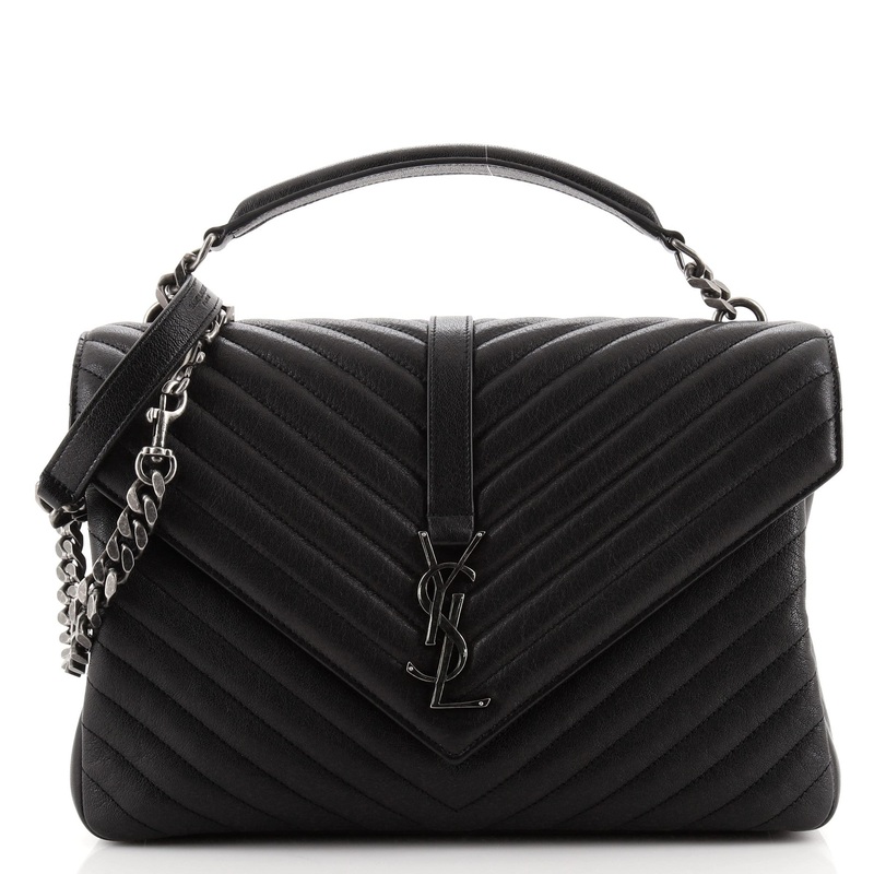 Classic Monogram College Bag Matelasse Chevron Leather Large S744816677412
