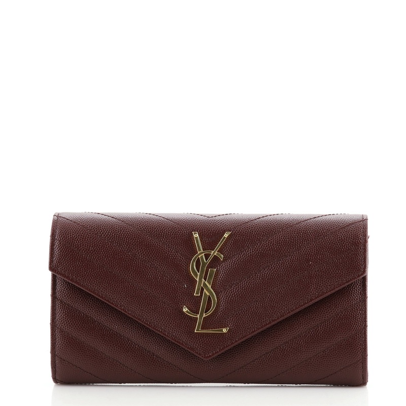 Classic Monogram Flap Wallet Matelasse Chevron Leather Large S744816678241