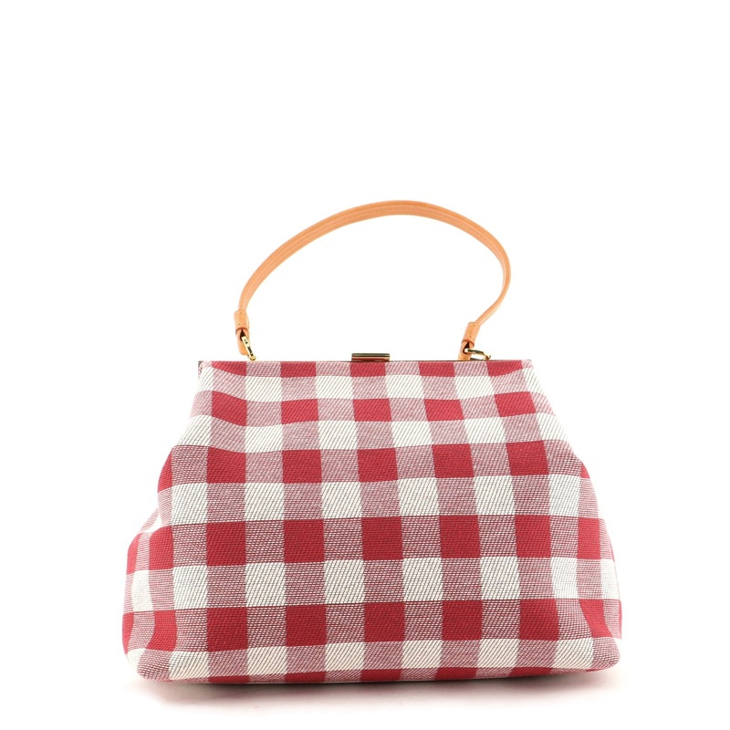 Soft Elegant Bag Gingham Canvas S744816675046