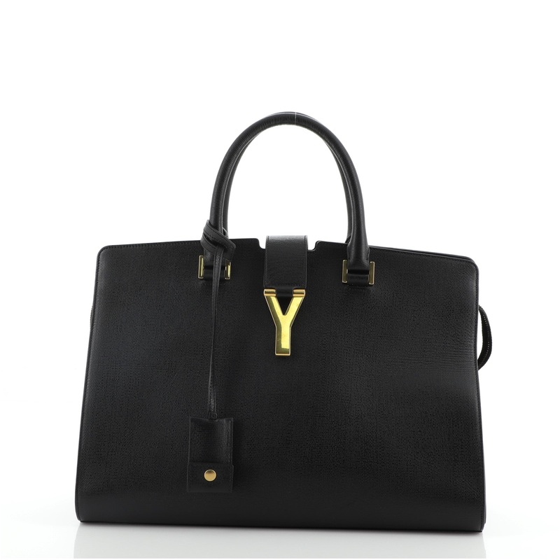 Classic Y Cabas Textured Leather Medium S744816674706