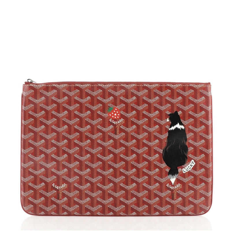 Senat Zip Pouch Printed Coated Canvas MM S744816671712